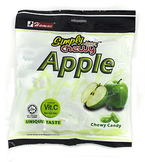 Kẹo dẻo Vị Táo - Apple Simply Chewy - 120gr
